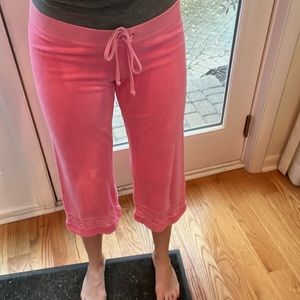 Juicy Couture Hot Pink Terry Cloth Capris